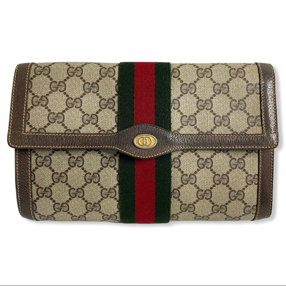 🔴SOLD🔴Gucci Ophidia Web clutch crossbody bag - Picture 3 of 16